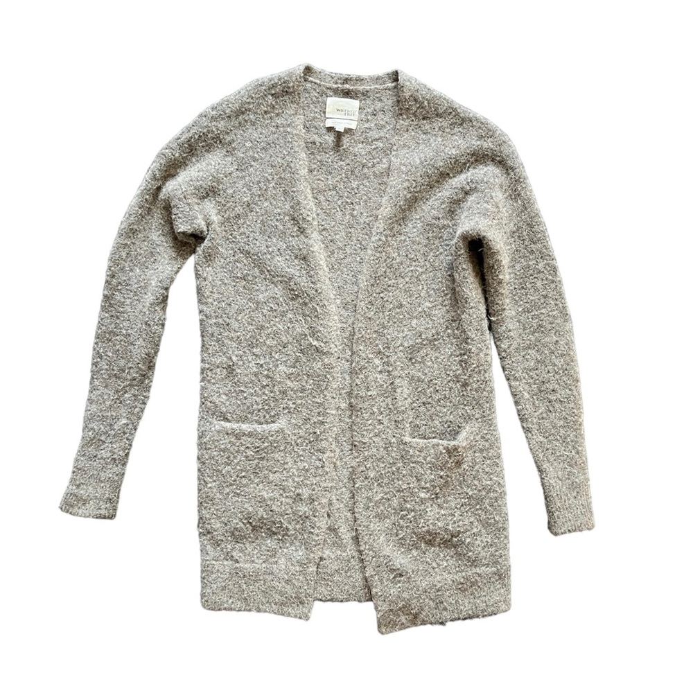 Wilfred Free Alpaca Wool Italian Mid Length Open Knit Cardigan Sweater EUC XXS